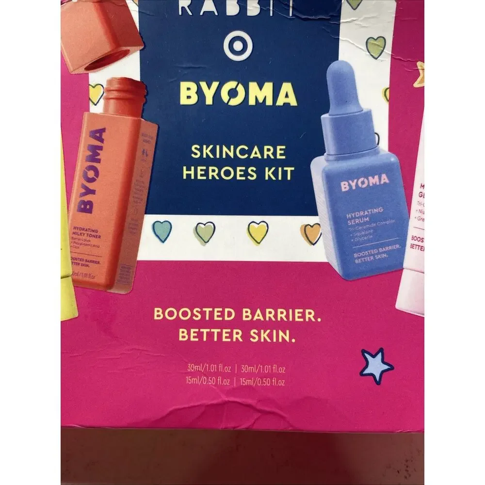 BYOMA Skincare Heroes Kit Hydrating Ceramides Face Set 30ml 1.01 Fl oz, 4-Pc